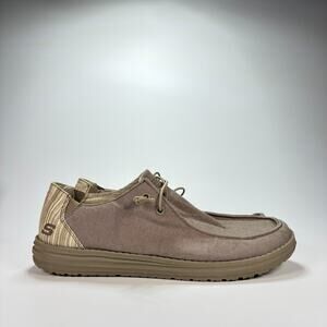 Skechers Melson Raymon Tan Comfort Casual Slip On Shoes 210114 Men’s Size 11.5